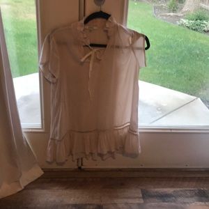 Cream colored light weight top